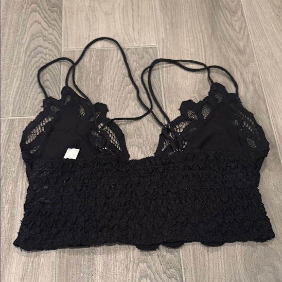 Free People Black Lace Top Size S - Picture 2 of 3
